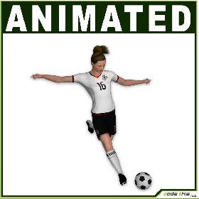 Female Soccer Player CG